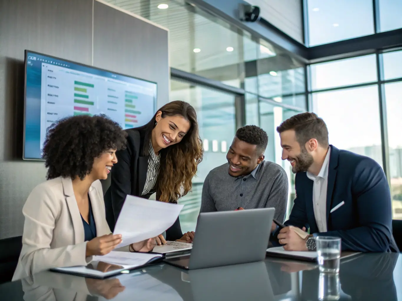 A diverse group of professionals collaborating on a tech project, symbolizing the importance of continuous learning and upskilling in the modern workplace.